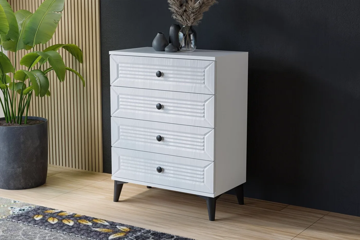 Vera Naz Youth Room Set - White TN0361
