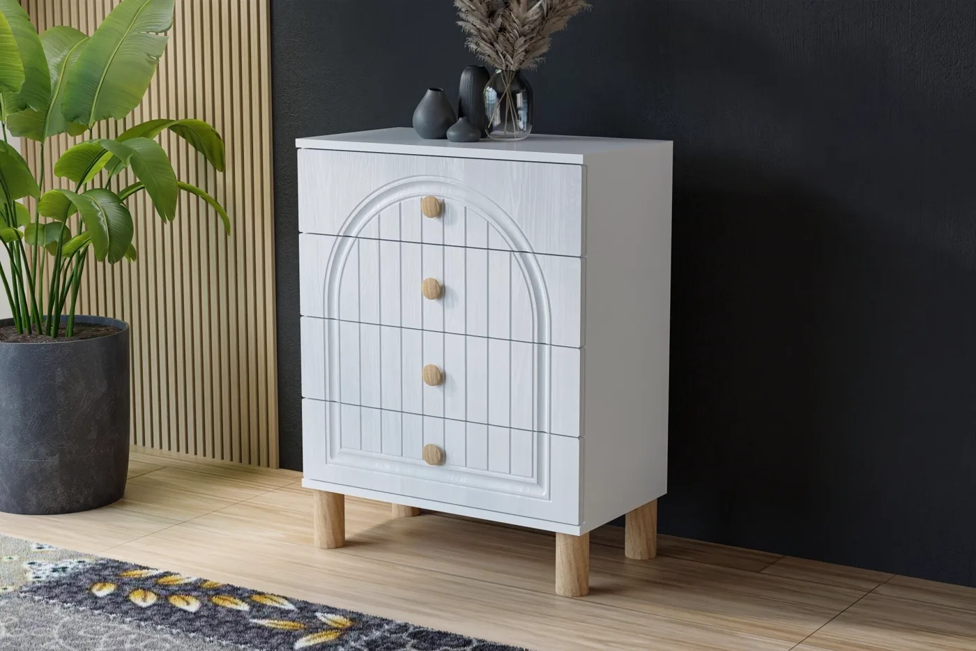Vera Bohem Youth Bedroom Set - White TN0337