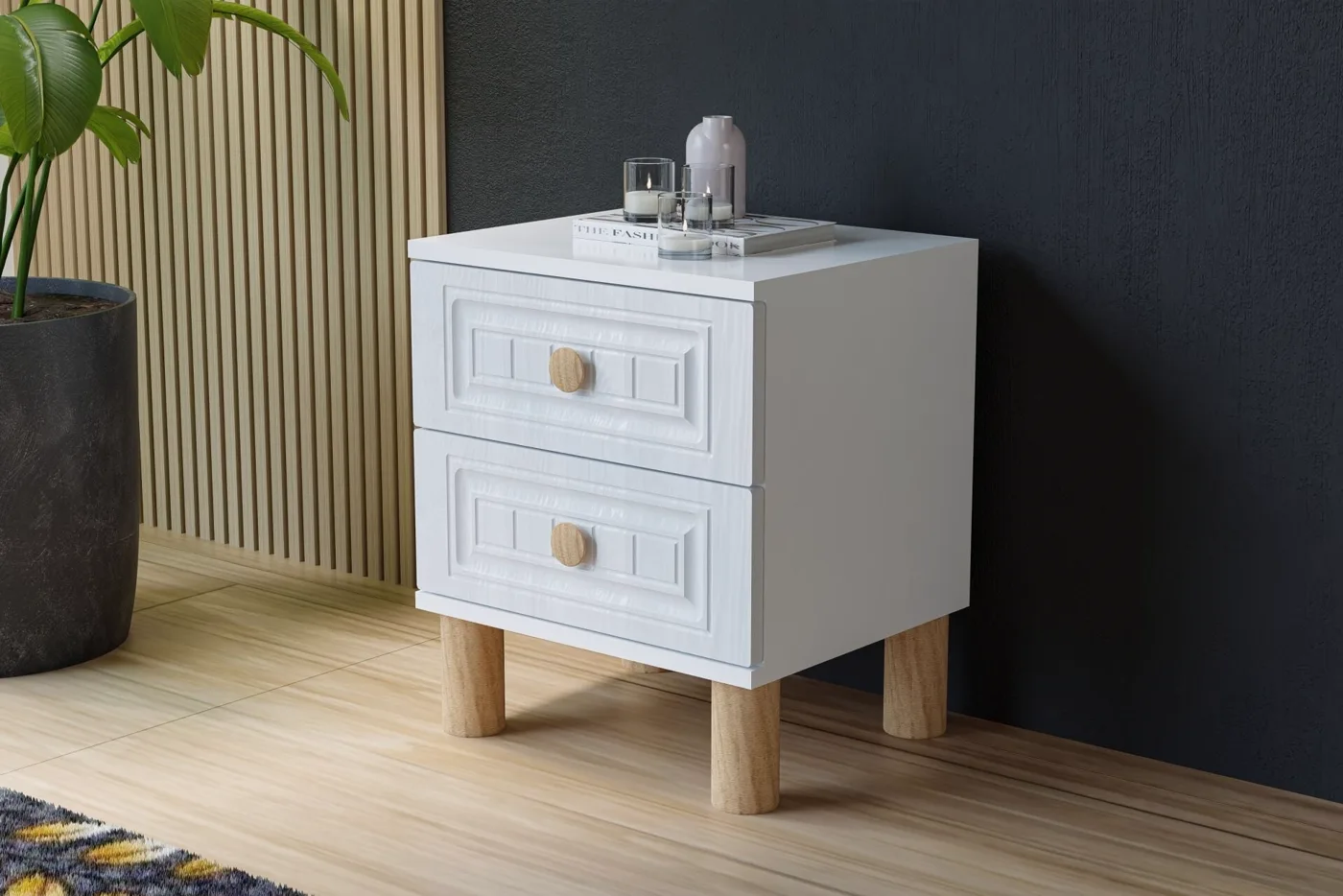 Vera Bohem Youth Bedroom Set - White TN0337