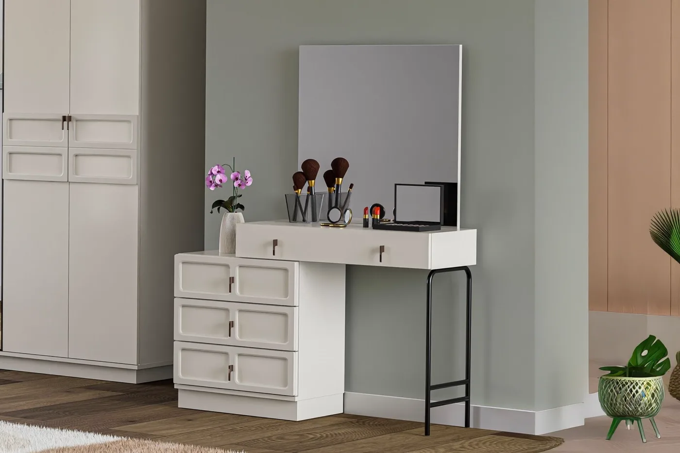 Lotus Bedroom Set 100% MDF - Sandstone TN0191
