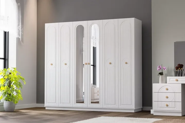 Bohem Kleiderschrank - Weiß TN0165