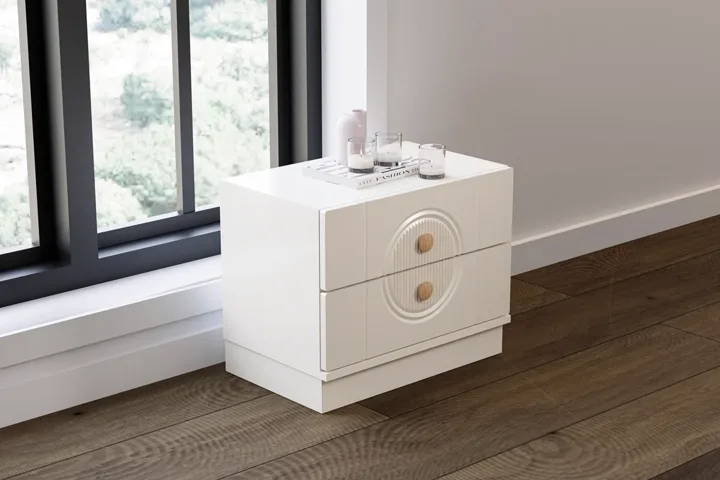 Mira Bedside Table - Moonstone TN0124