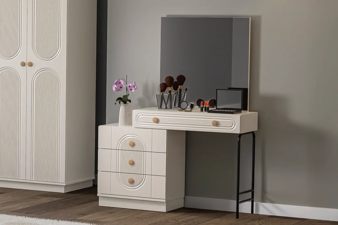 Mira Bedroom Set %100 MDF - Moonstone TN0121