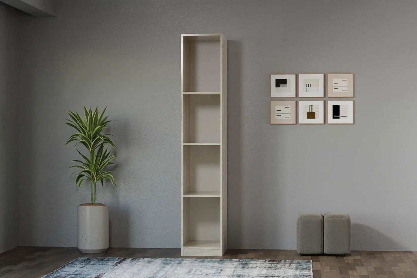 Royal Corner Wardrobe Set 100% MDF - Travertine TN0226