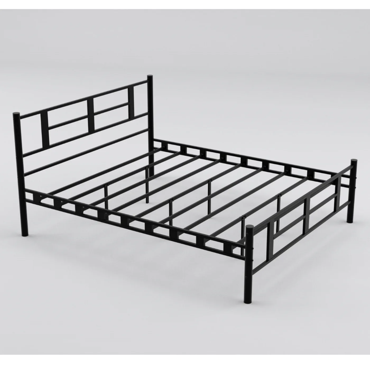 Karma Double Metal Bedstead 160x200 Black