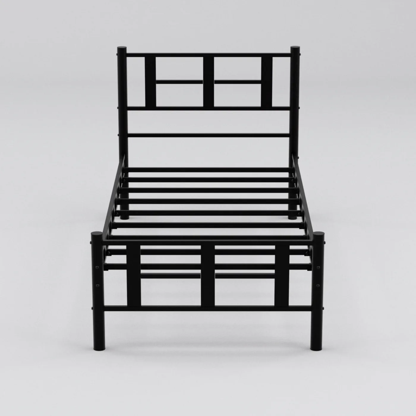 Karma Single Metal Bedstead 90x190 Black