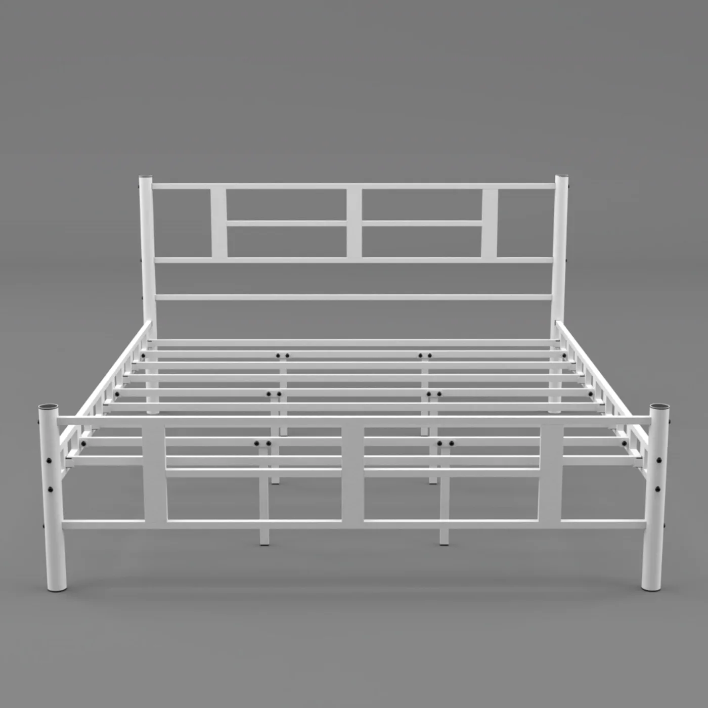 Karma Double Metal Bedstead 160x200 White