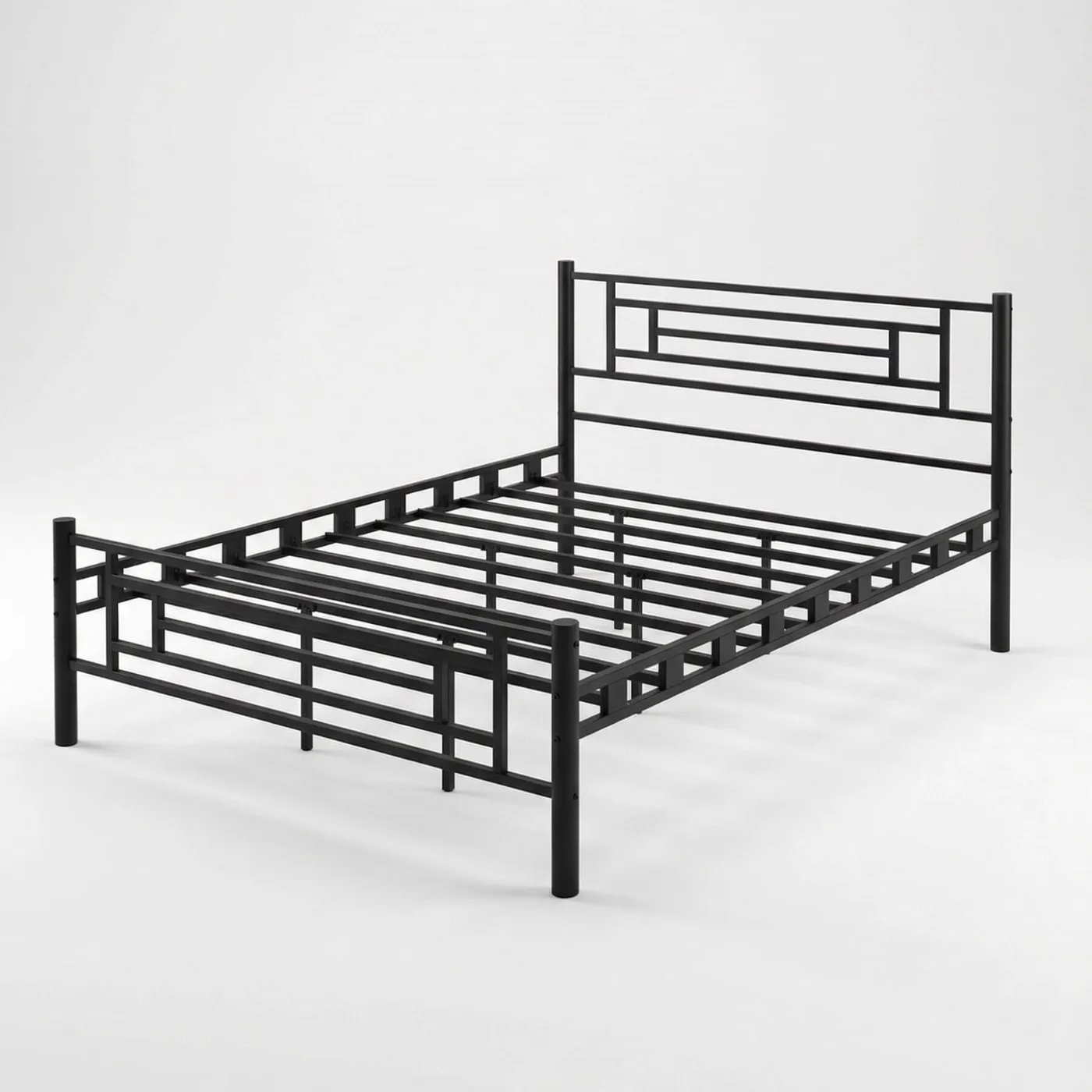 Agora Double Metal Bedstead 160x200 Black