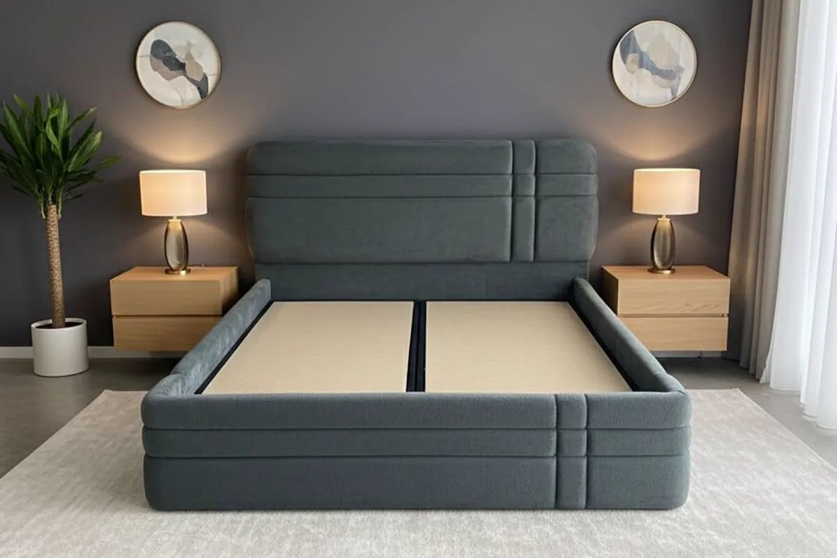 Royal Green 150 x 200 Double Mattress, Divan Base, and Headboard Set PV1421