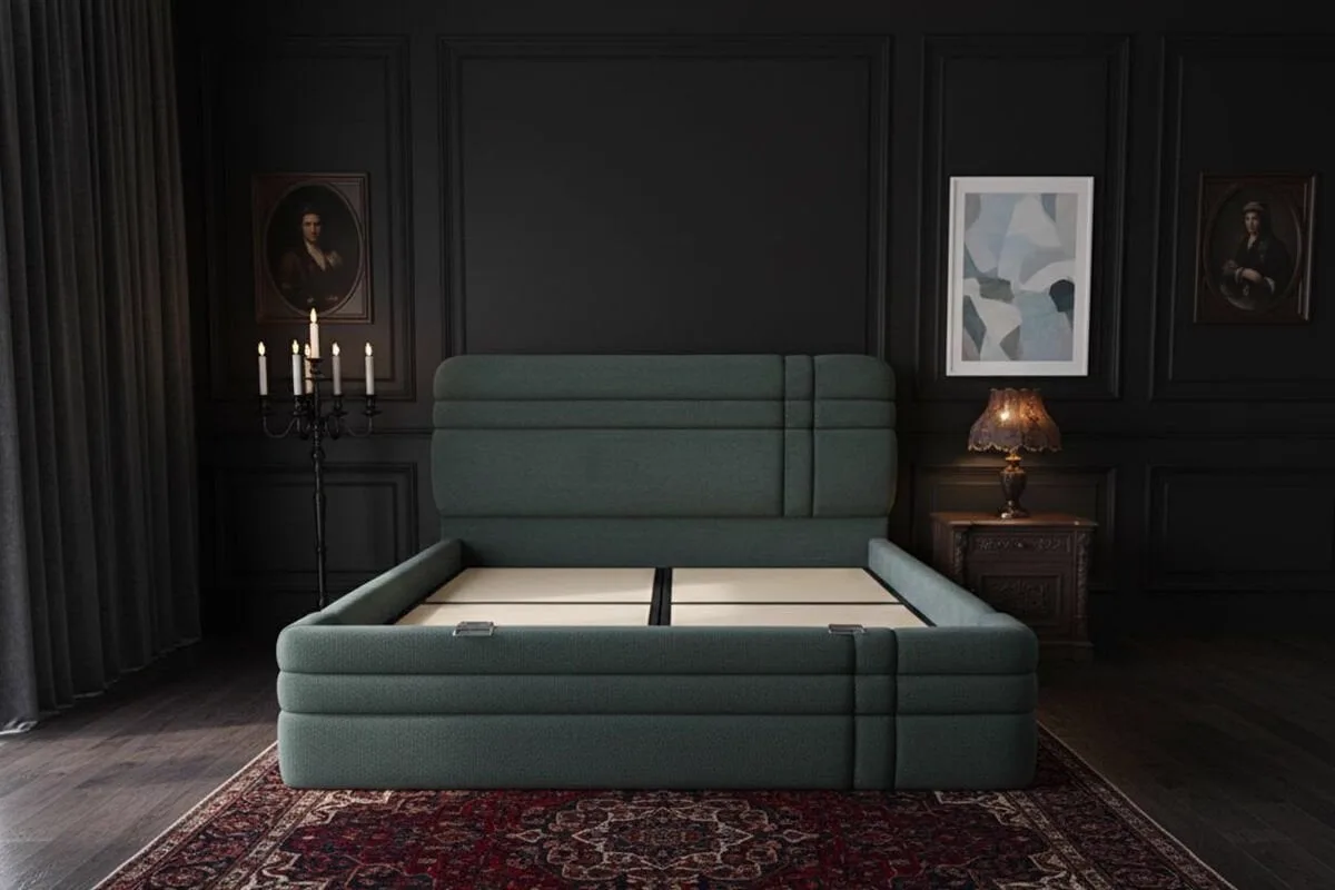 Royal Green 180 x 200 Double Mattress, Divan Base, and Headboard Set PV1421