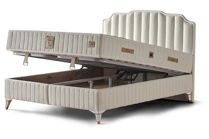 Safir 160x200 tweepersoons boxspring hoofdbord set