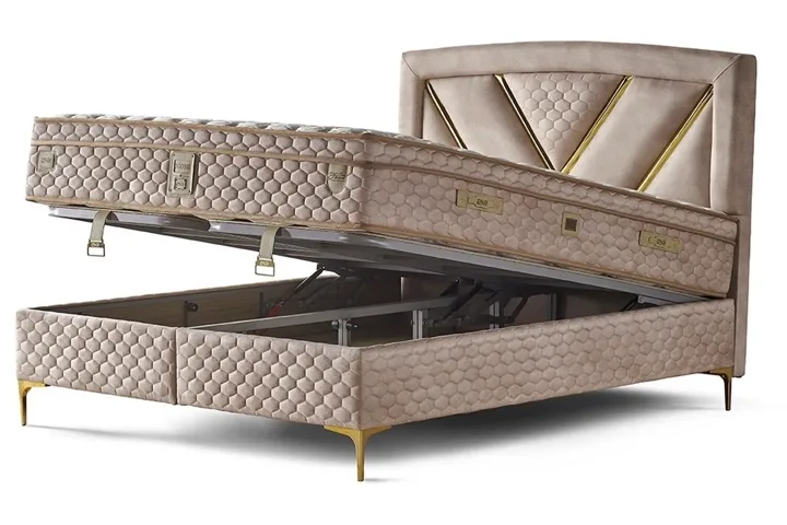 Niobe 150x200 Double Divan Base and Headboard Set