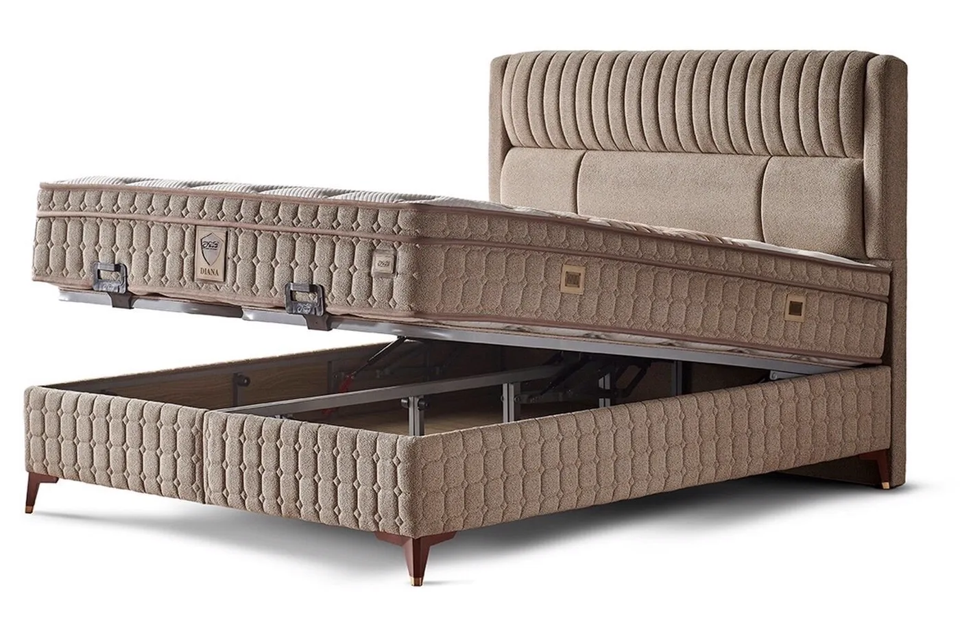 Diana 150x200 Double Divan Base and Headboard Set