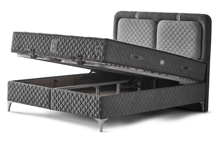 Bella 140x190 tweepersoons boxspring en hoofdbord set