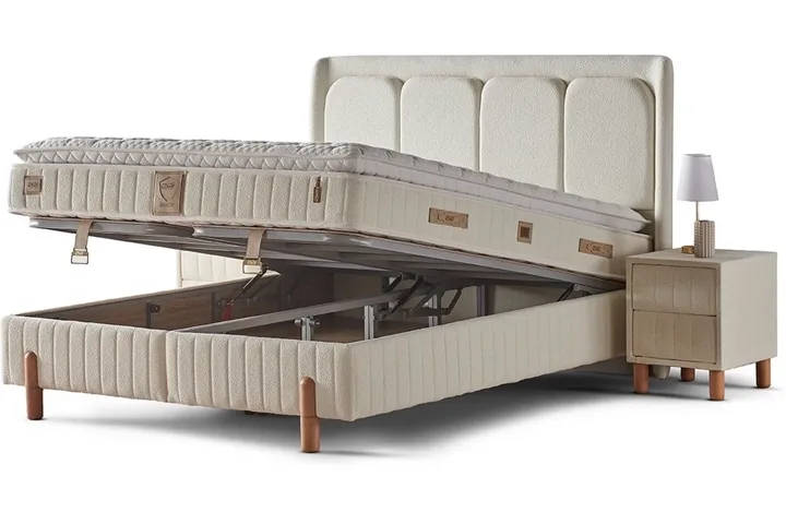 Bohem 160x200 tweepersoons boxspring en hoofdbord set