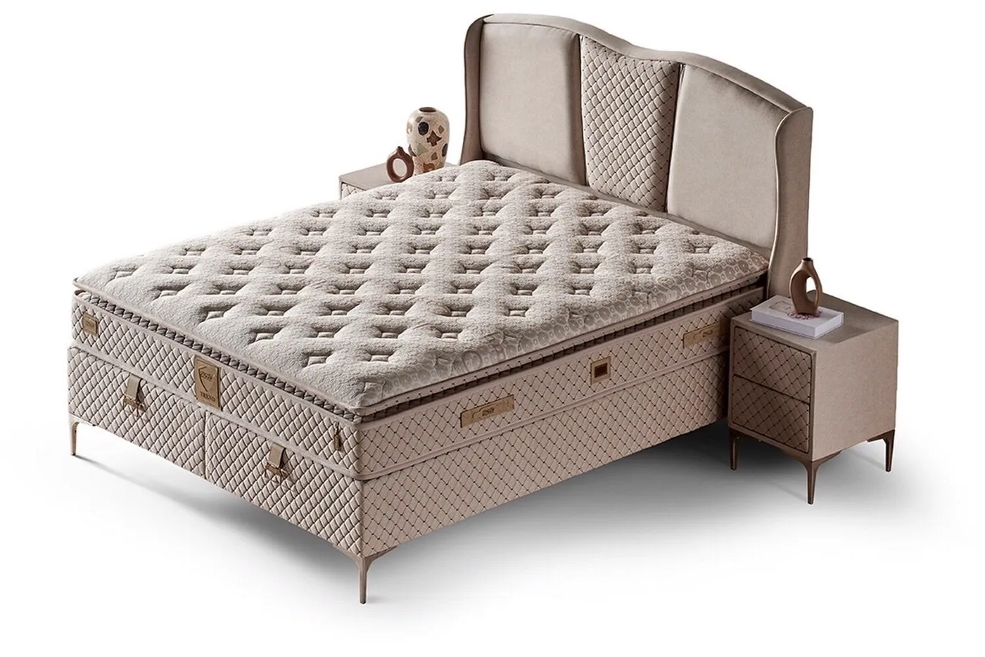 Trend 160x200 Double Mattress, Divan Base, Headboard Set