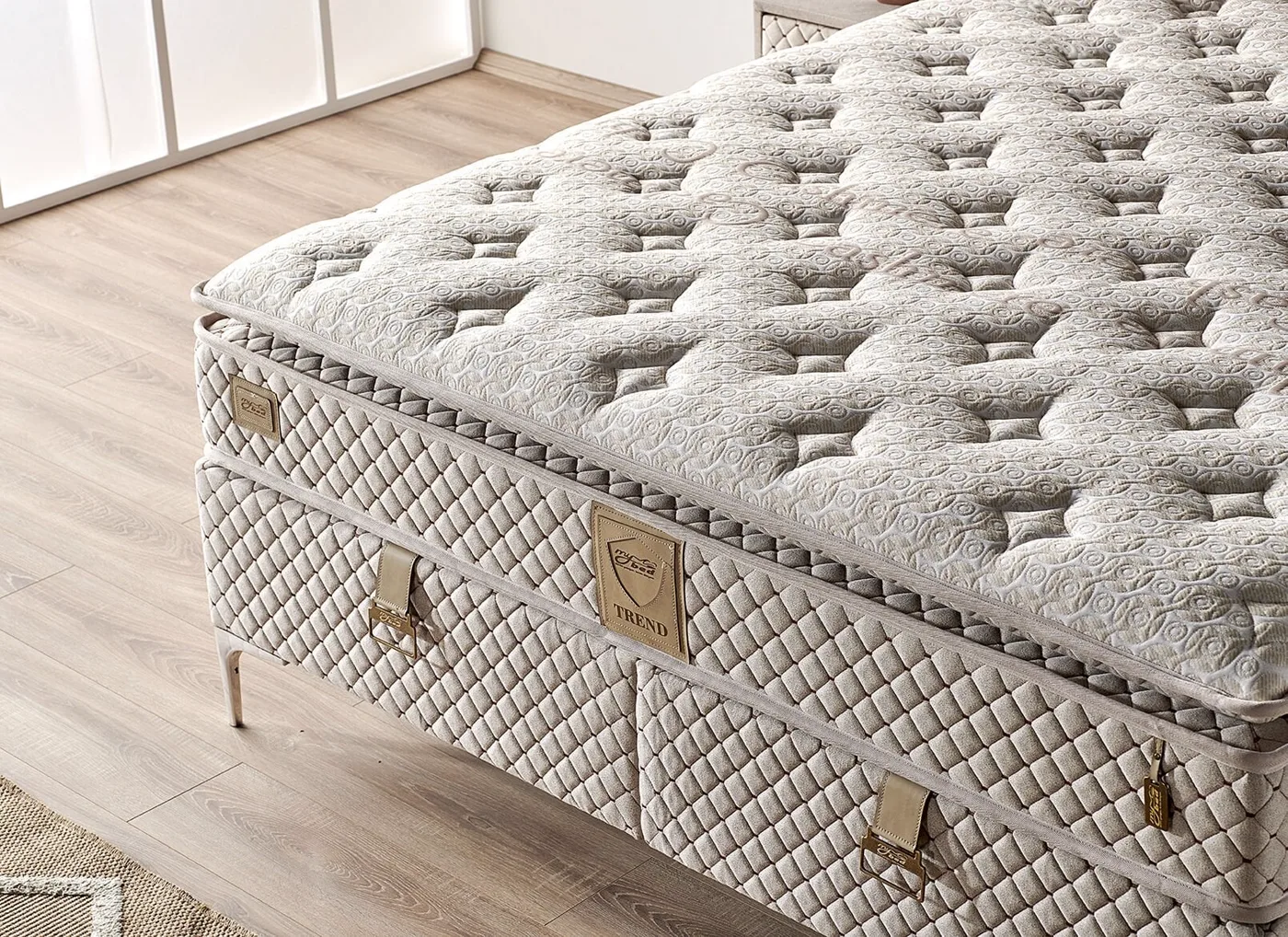 Trend 160x200 Double Mattress, Divan Base, Headboard Set