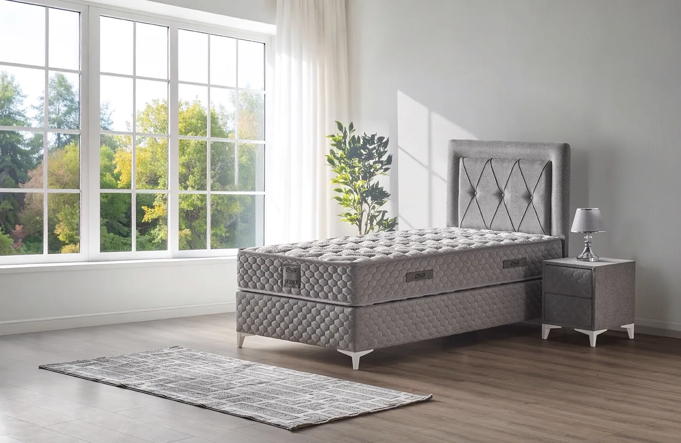 Sedef 90x190 Single Divan Base