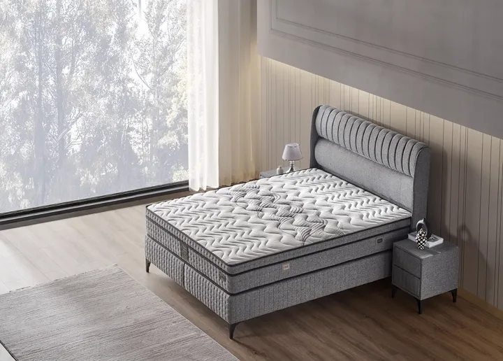Victoria 150x200 Double Mattress, Divan Base, Headboard Set