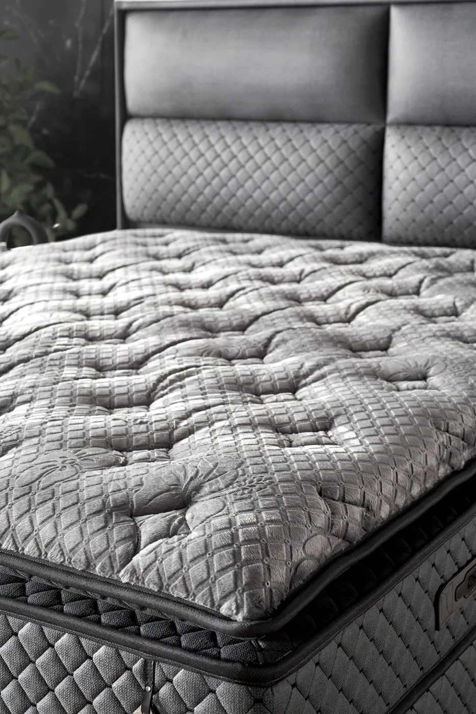 Royal 140x190 ensemble matelas 2 places, sommier et tête de lit