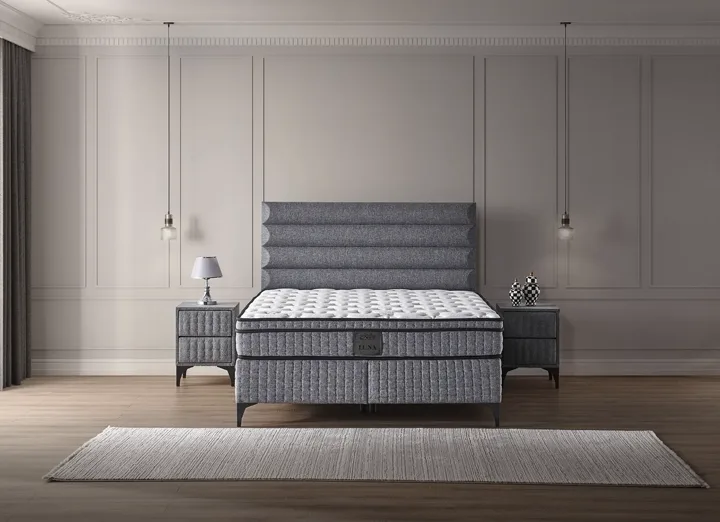 Luna 160x200 Double Mattress, Divan Base, Headboard Set