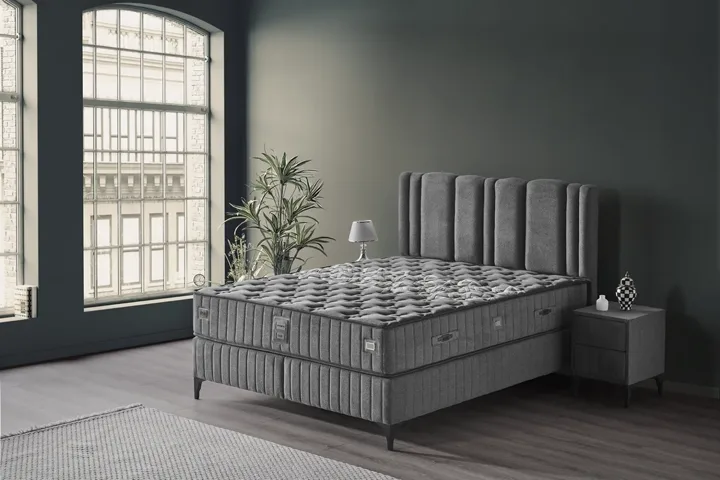 Optimum 150x200 Double Mattress, Divan Base, Headboard Set