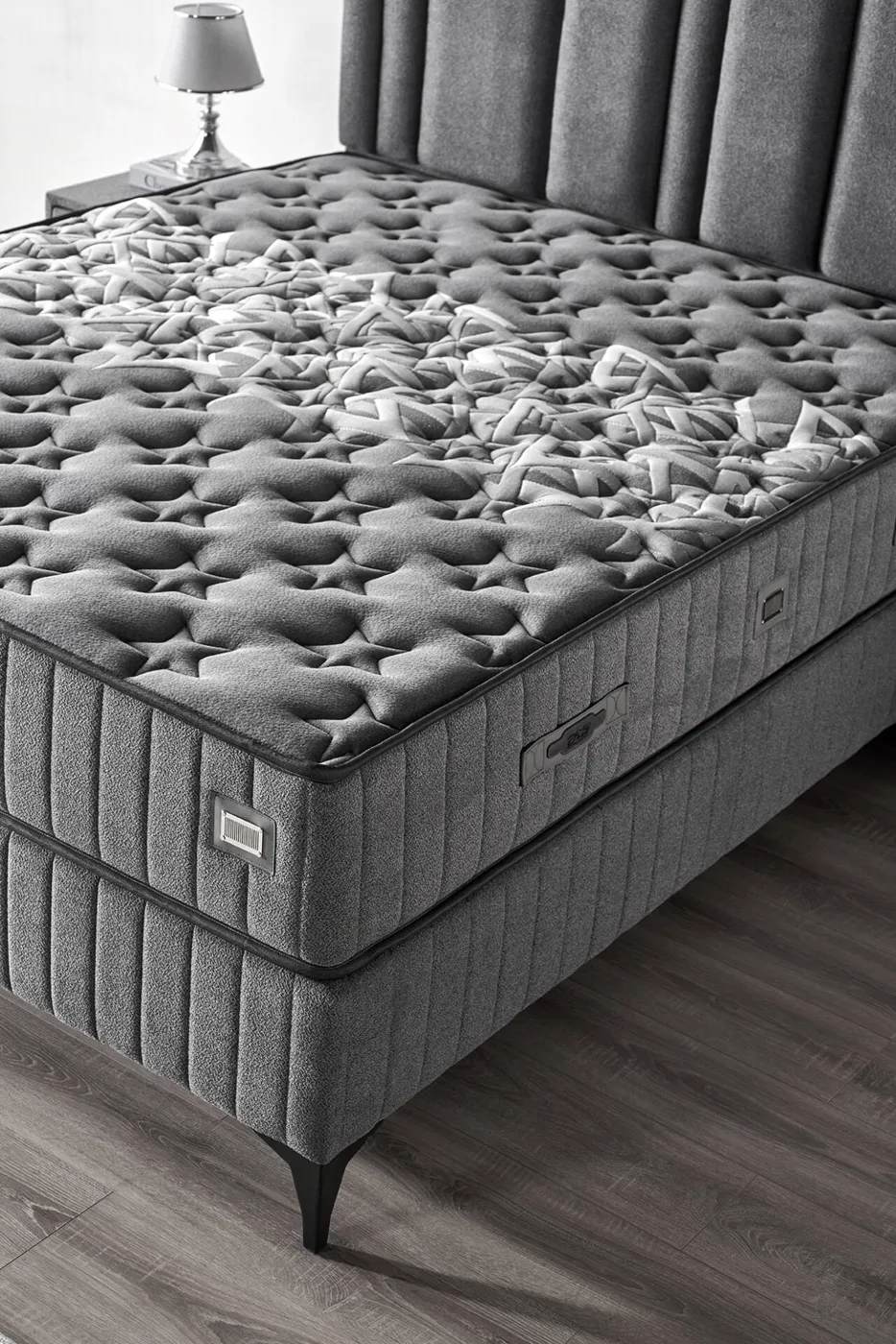 Optimum 150x200 Double Mattress, Divan Base, Headboard Set