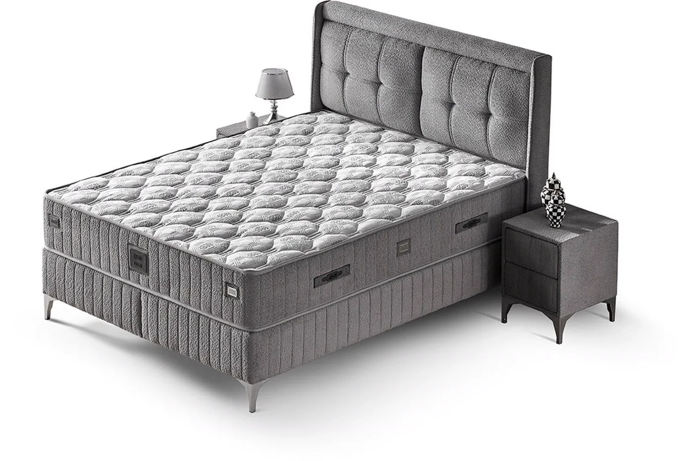 Felix 160x200 Double Mattress, Divan Base and Headboard Set