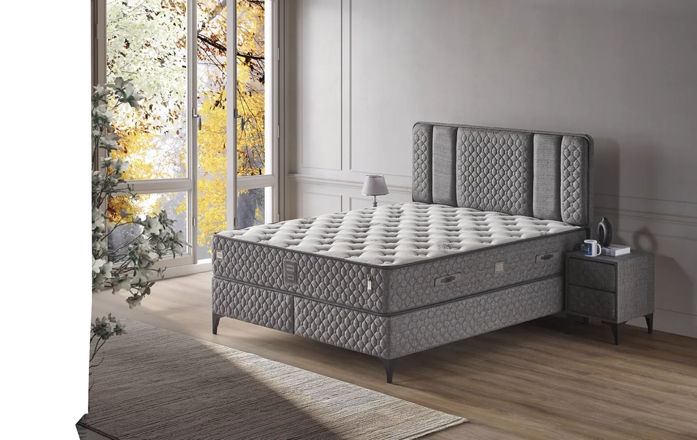Energy 150x200 Double Mattress, Divan Base, Headboard Set