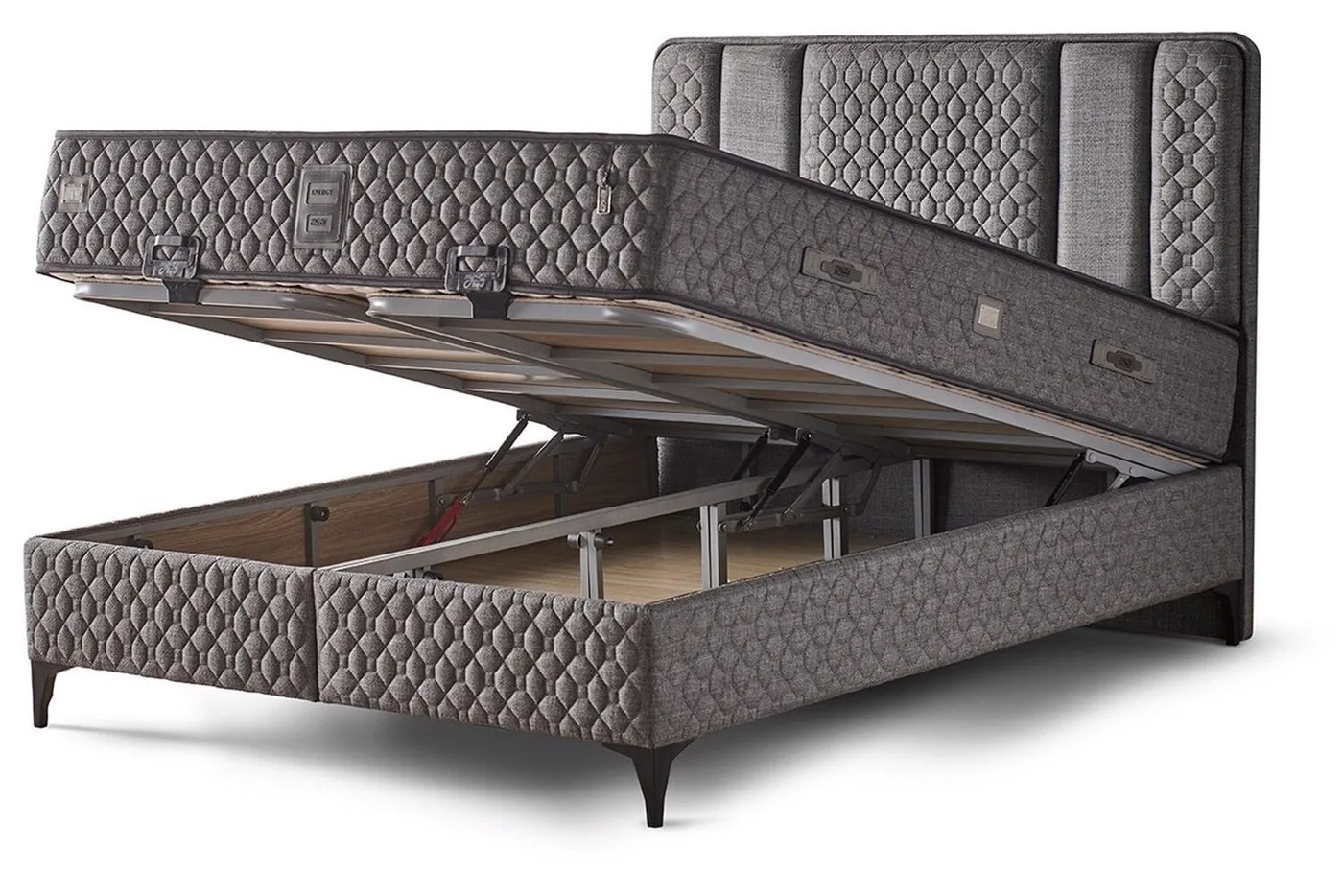 Energy 150x200 Double Mattress, Divan Base, Headboard Set