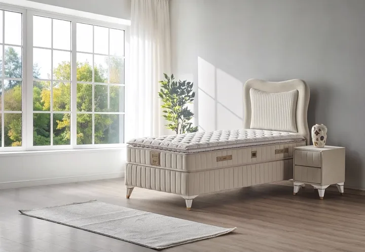 Elegance 90x190 Single Mattress, Divan Base and Headboard Set