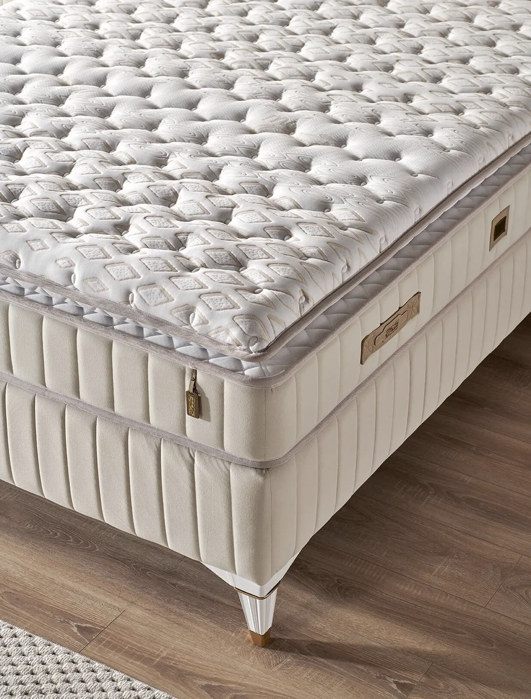 Elegance 120x200 Single Mattress, Divan Base, Headboard Set