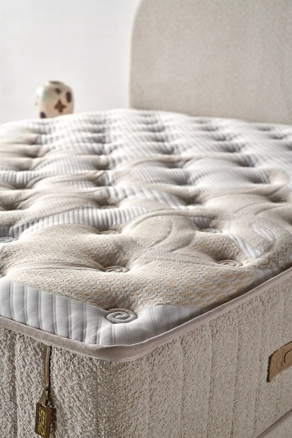 Bianca 150x200 Double Mattress, Divan Base, Headboard Set