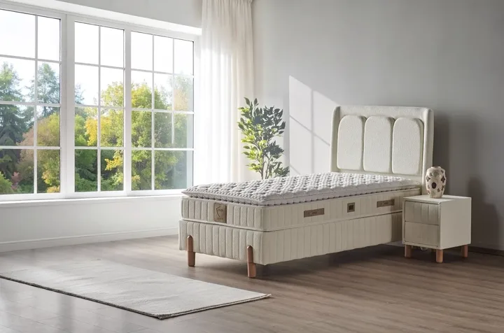 Bohem 90x190 Single Mattress, Divan base, Headboard Set