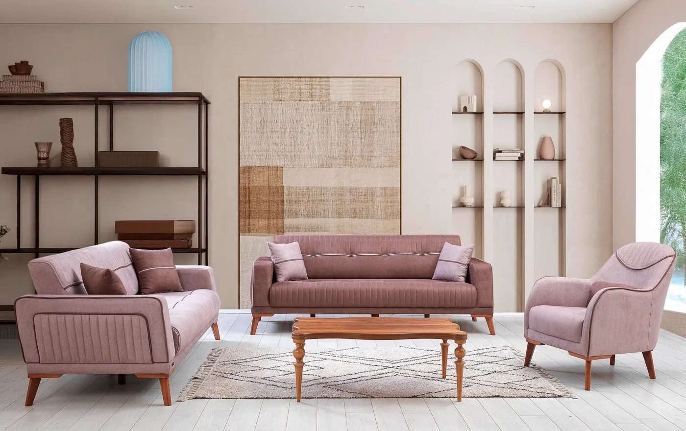 Meridyen Sofa Set EF140