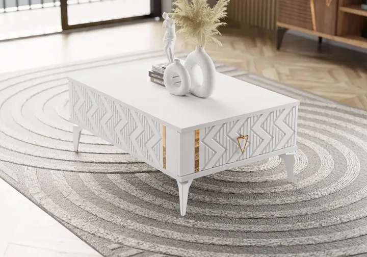 Emir White-Atlantic Pine Coffee Table TN0516