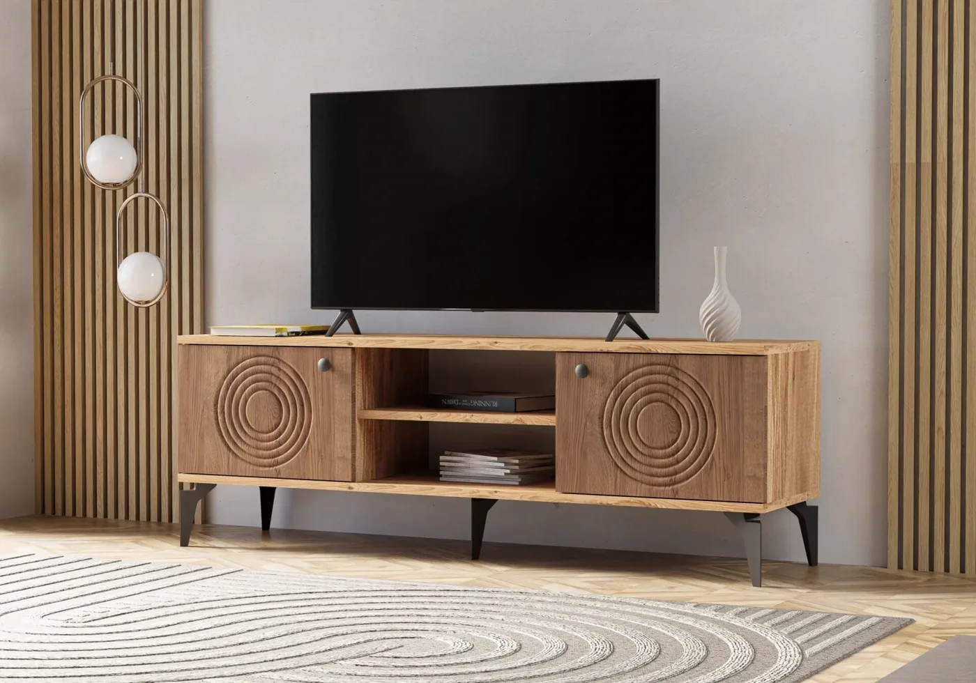 Karya Atlantic Pine-Walnut TV Unit TN0327