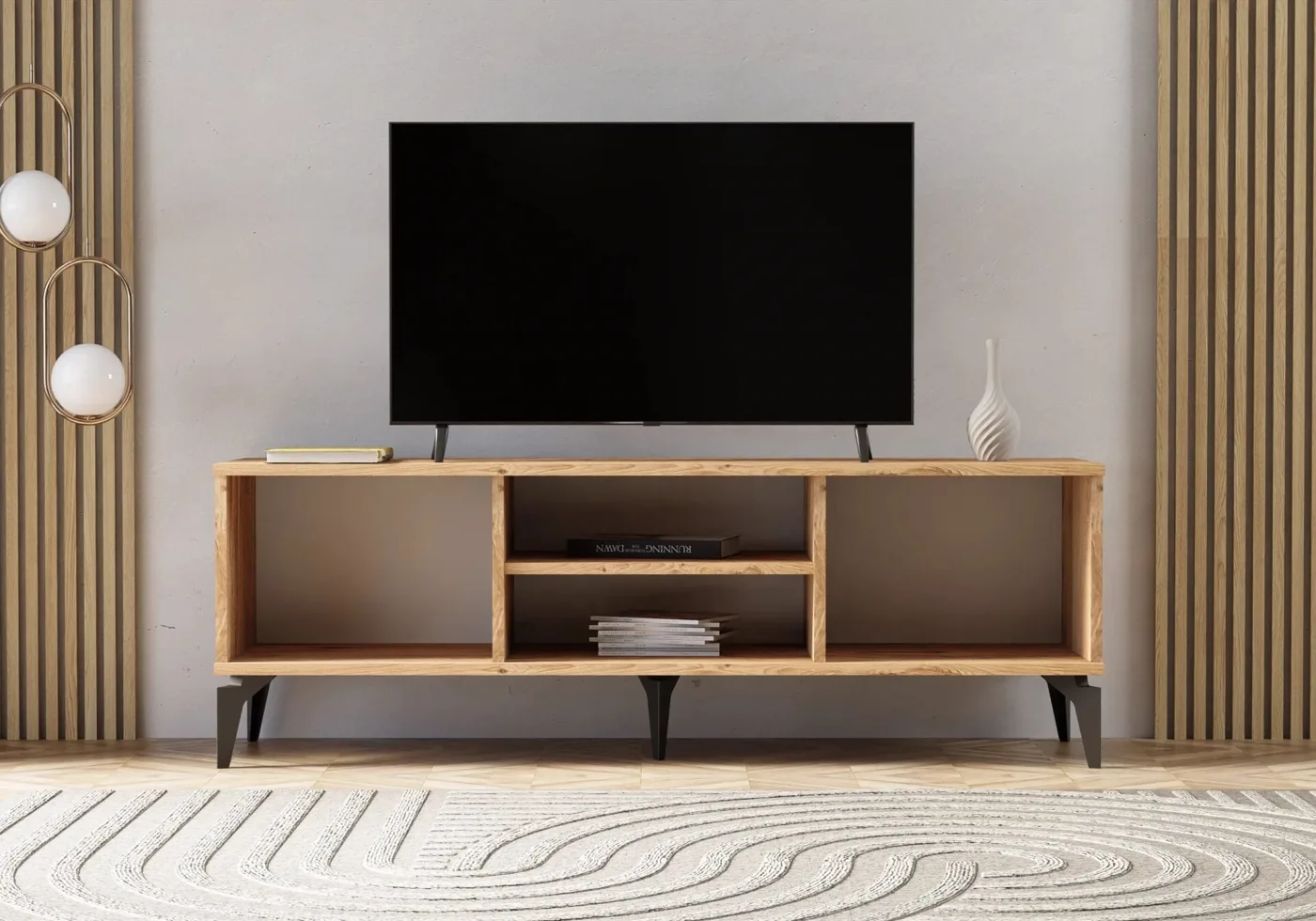 Bohemian Atlantic Pine-White TV Unit TN0328
