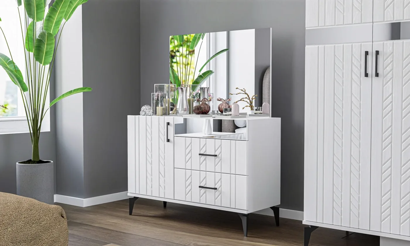Konak White Chest of drawers TN0152
