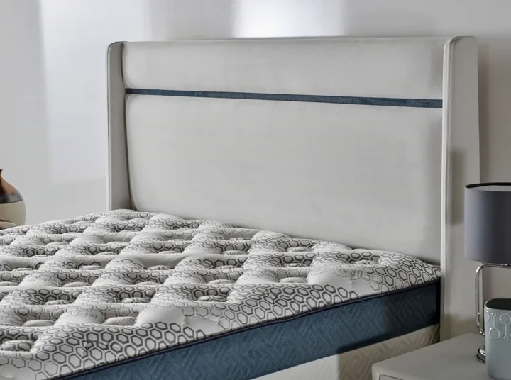 Aspendos Cream 180 cm Double Divan Base Headboard CB3211
