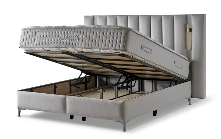 Cold Effect 160x200 Double Divan Base and Headboard Set CB3401