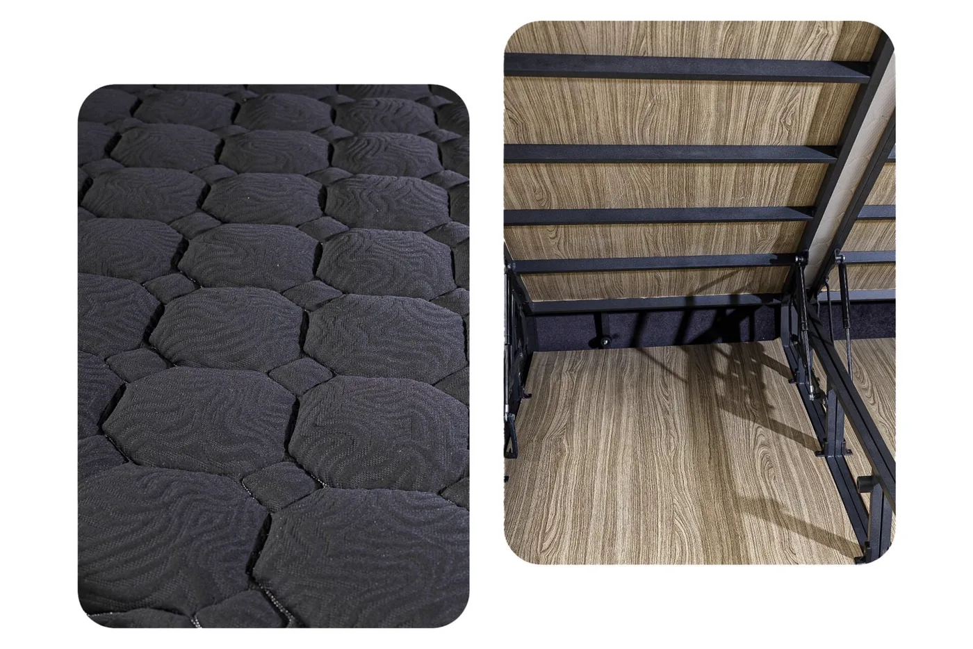 Madalyon 100x200 Single Mattress, Divan Base & Headboard Set PV1413