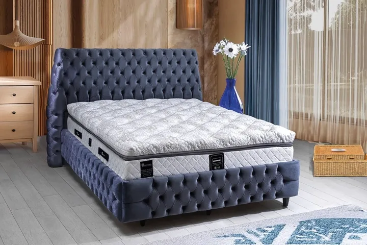 Diamond 150x200 Double Mattress, Divan Base & Headboard Set PV1411
