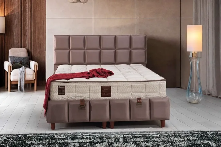 Calmante 90x190 Single Mattress, Divan Base & Headboard Set PV1410