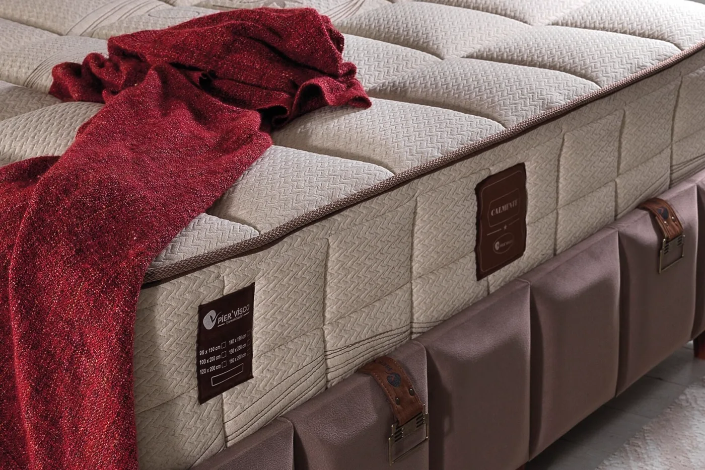 Calmante 90x190 Single Mattress, Divan Base & Headboard Set PV1410