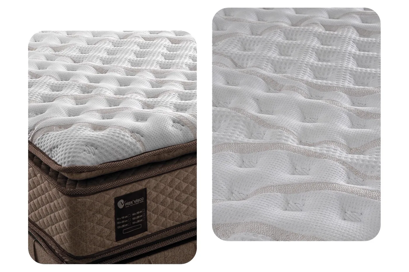 Majesty 160x200 Double Mattress, Divan Base & Headboard Set PV1408