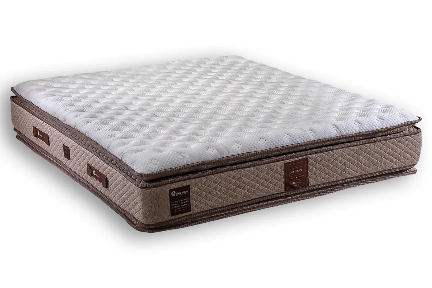 Majesty 160x200 Double Mattress, Divan Base & Headboard Set PV1408