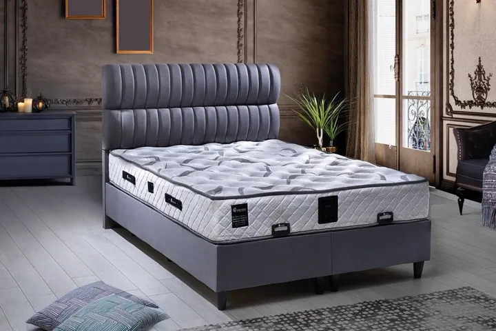Dia 90x190 Single Mattress, Divan Base & Headboard Set PV1403