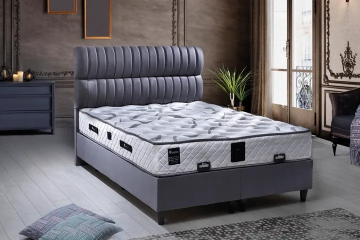 Dia 120x200 Single Mattress, Divan Base & Headboard Set PV1403