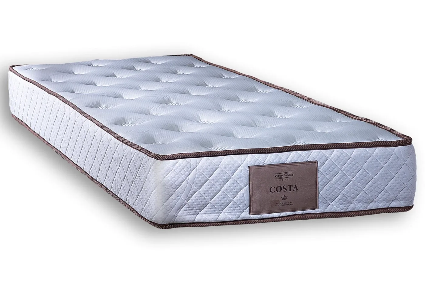 Costa 200x200 Double Mattress, Divan Base & Headboard Set PV1401